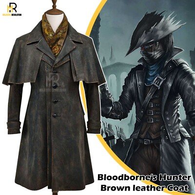 Bloodborne's Hunter Distressed Anime Long Coat Halloween Cosplay Costume for Men | eBay