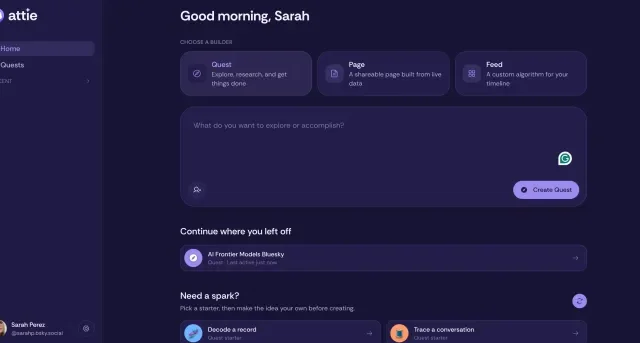 Bluesky's AI assistant Attie expands into an open social research tool | TechCrunch