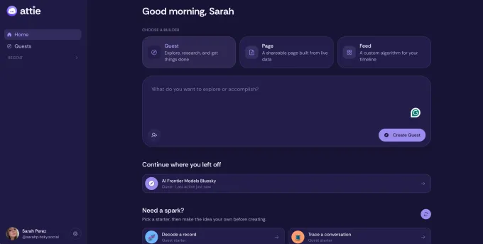 Bluesky's AI assistant Attie expands into an open social research tool | TechCrunch