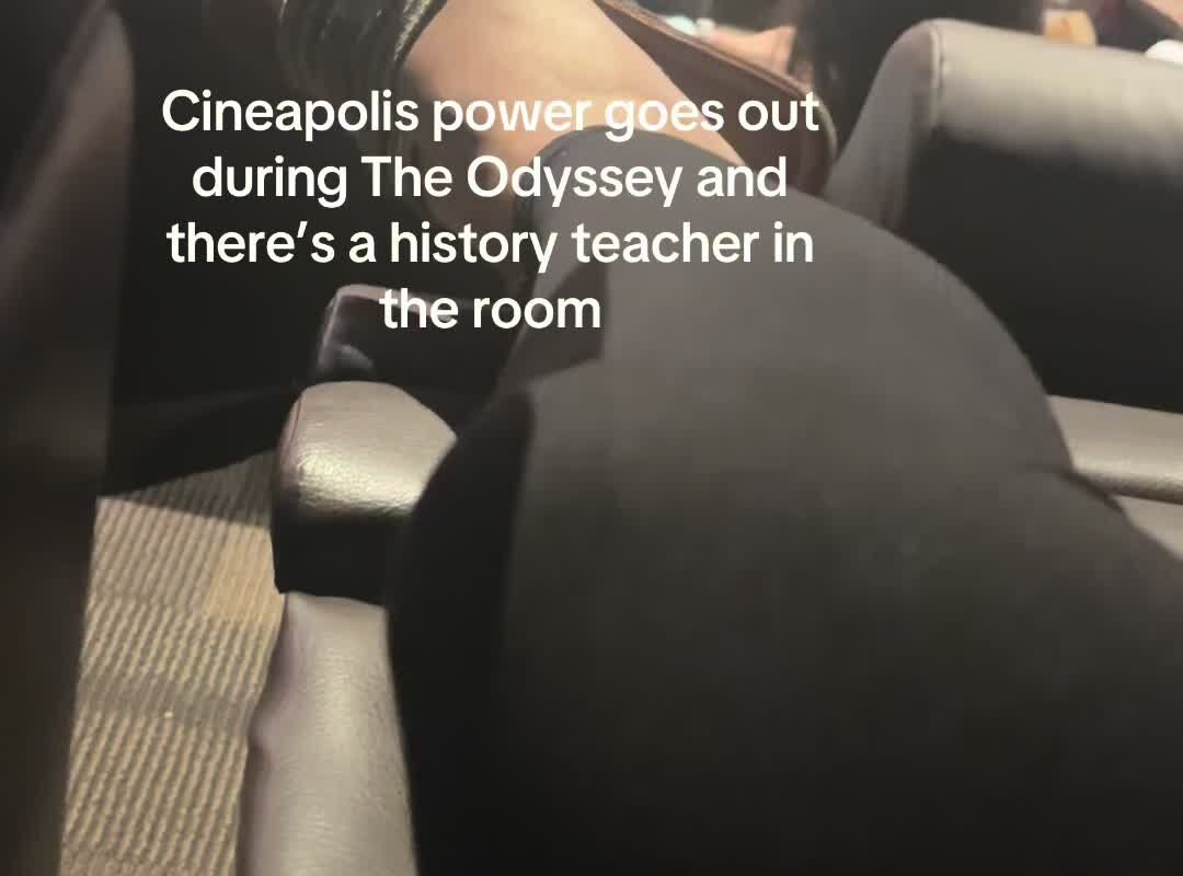 History teacher saves The Odyssey screening by telling the story after power outage - Dexerto
