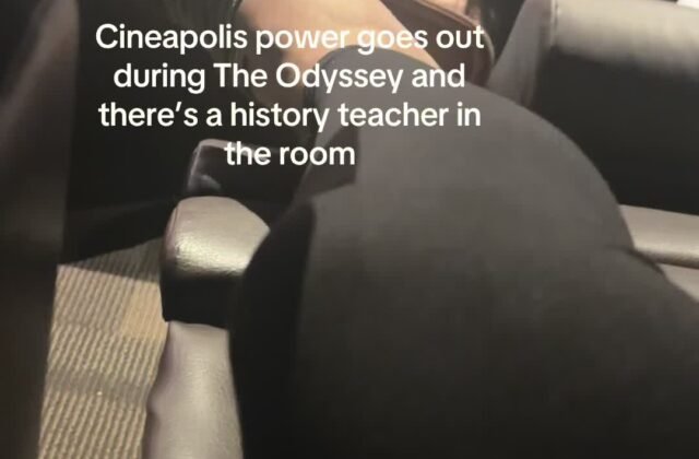 History teacher saves The Odyssey screening by telling the story after power outage - Dexerto