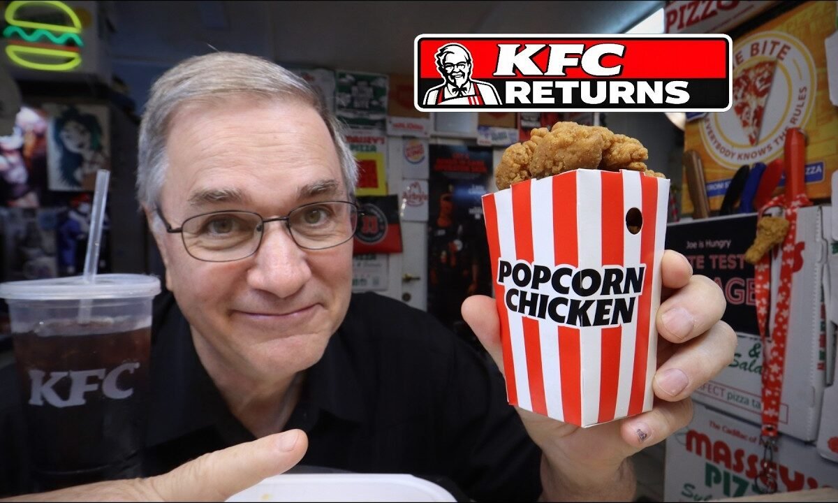 KFC NEW Popcorn Chicken Review | LTO | $4.99 | 620 Calories 🌡️⚖️ Joe Is Hungry