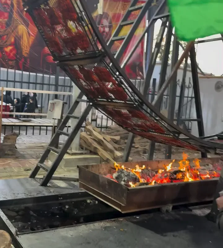 of a ferris wheel rotisserie chicken