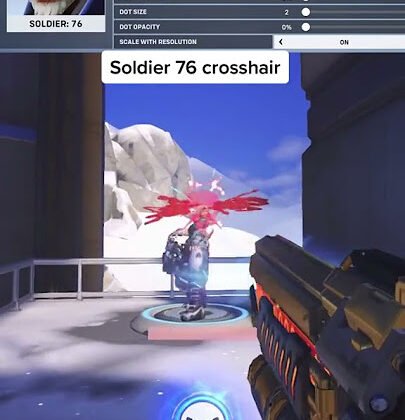 BEST CROSSHAIR FOR SOLDIER 76 IN OVERWATCH 2 #shorts