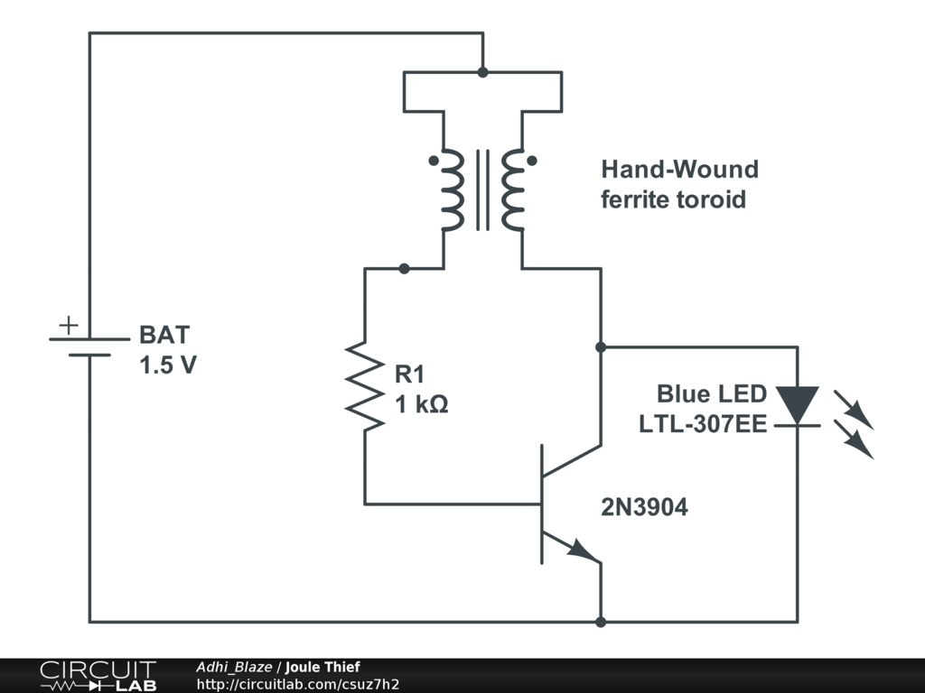Joule Thief - CircuitLab