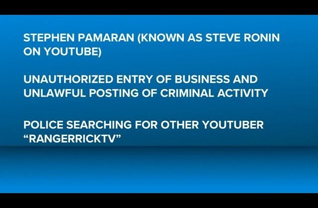 YouTuber arrested for video in Esplanade Mall