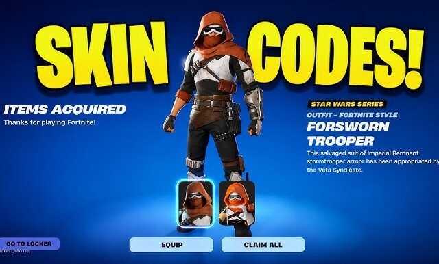 HOW TO GET FORSWORN TROOPER SKIN CODES IN FORTNITE!