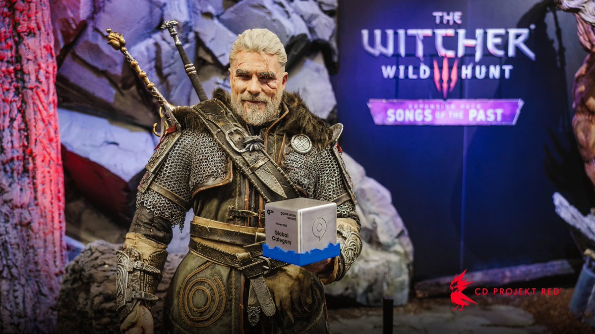 Geralt's got some new relics… We're honored to have won #gamescom's awards for Best Booth (Jury Award), Best Merch, and Best Trailer (The Witcher 3: Wild Hunt - Remastered)! We're overwhelmed by