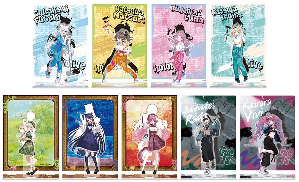New hololive production Goods Featuring 9 VTubers' Original Illustrations and Self-Drawn Portraits Launch August 29 — Animate Holds Bonus Fair - Holiday Travel