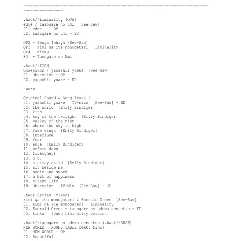 Yukiru's Anime Songs Compilation | PDF