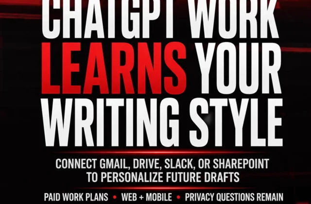 AGTP on X: "OpenAI just launched a writing-style feature for ChatGPT Work today. Here's what you need to know. ChatGPT Work can now learn how you write by connecting to the apps