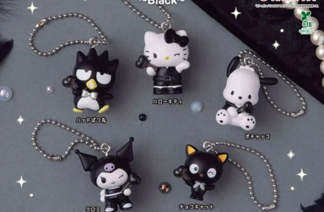 Bandai Gashapon - Sanrio Characters Color Collection Charm Black (Set of 5) | HobbyDigi.com Online Shop