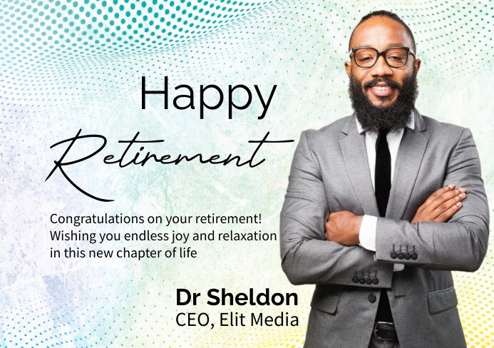 Retirement Announcement A5 Template | PosterMyWall