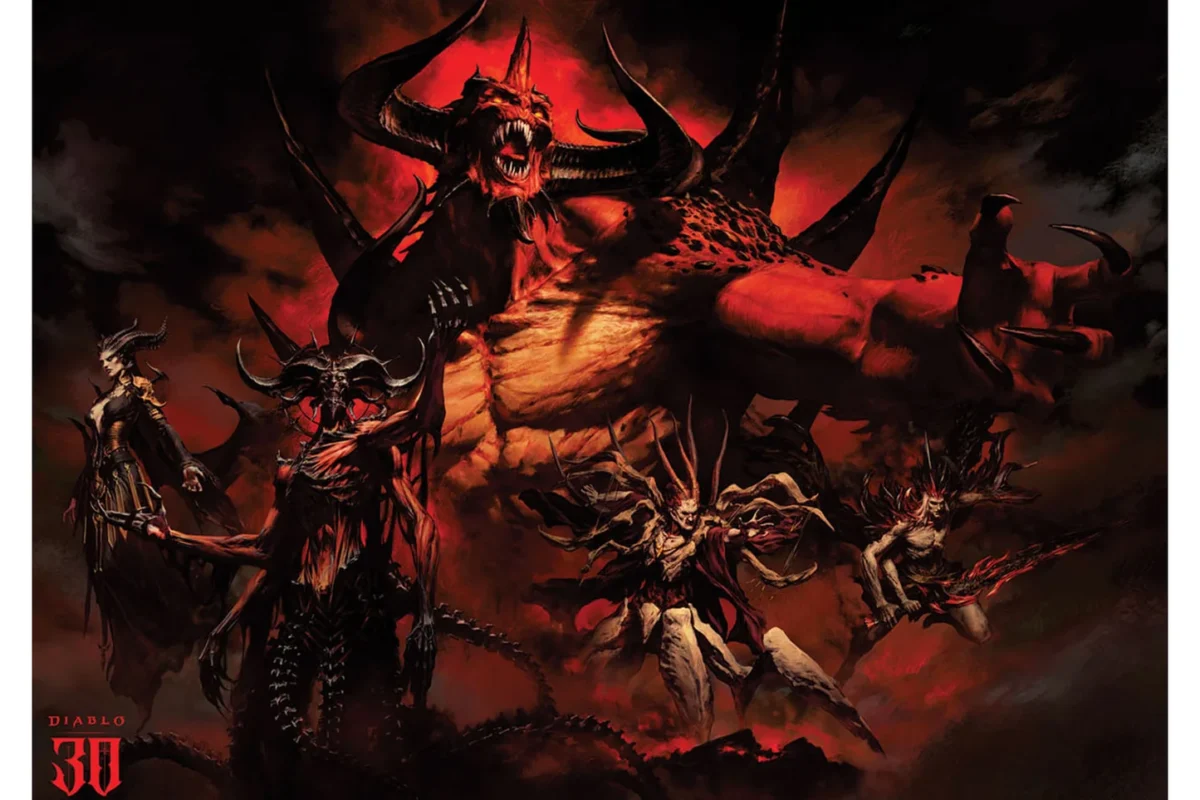 Diablo 30th Anniversary 24x18" Poster - Official Blizzard Gear Store
