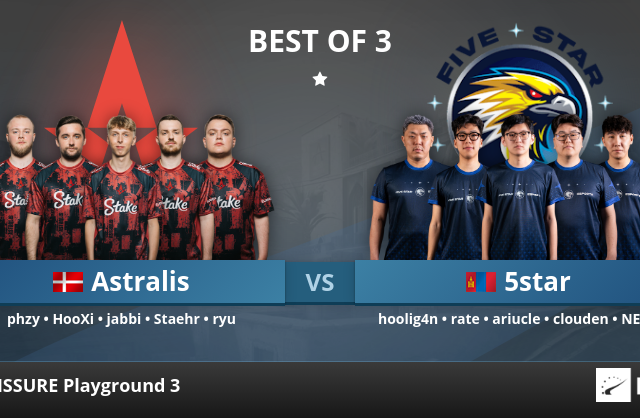 Astralis vs. 5star at FISSURE Playground 3 | HLTV.org