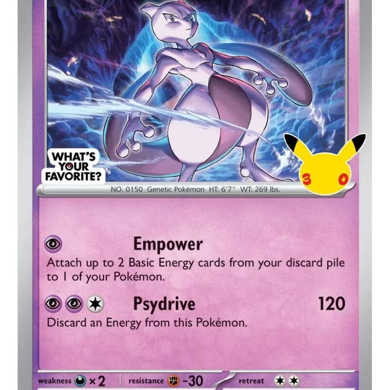 Mewtwo 30th Celebration Store Promo Revealed | PokeGuardian | The Latest Pokémon TCG News and Updates Daily