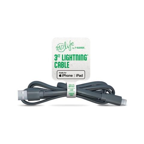 Buy 24/7 Life USB Lightning Cable 3ft Online from 7-Eleven |Fast Delivery | 7NOW