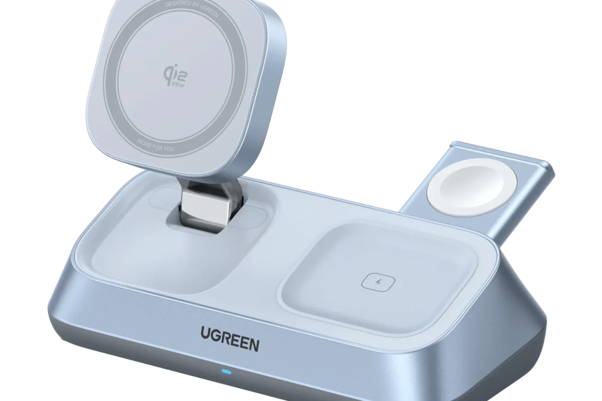 UGREEN MagFlow 3-in-1 Magnectic Wireless Desktop Charger 25W