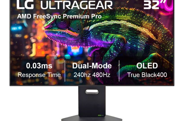 LG 32" UltraGear OLED Dual Mode 4K UHD G-Sync Compatible Gaming Monitor
