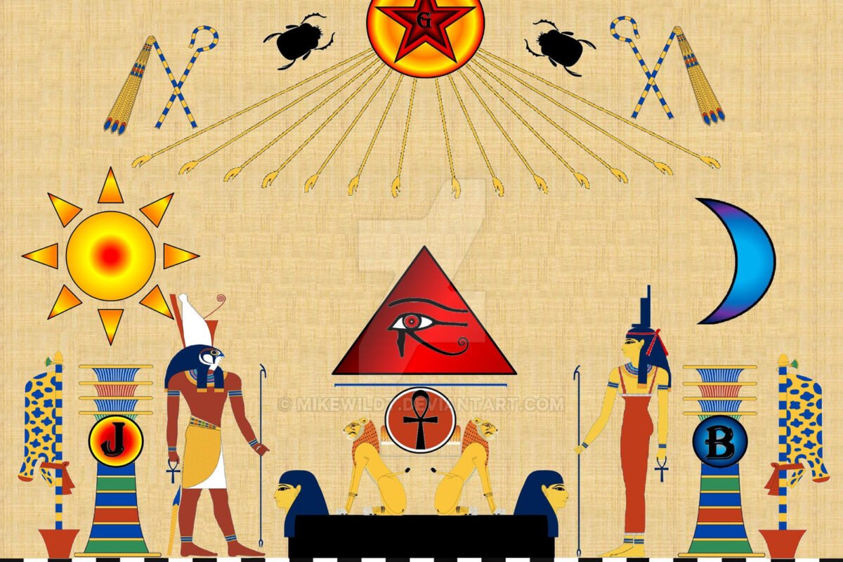 Kemet fire egypt Alchemy ancient gods Isis Horus by Mikewildt on ...