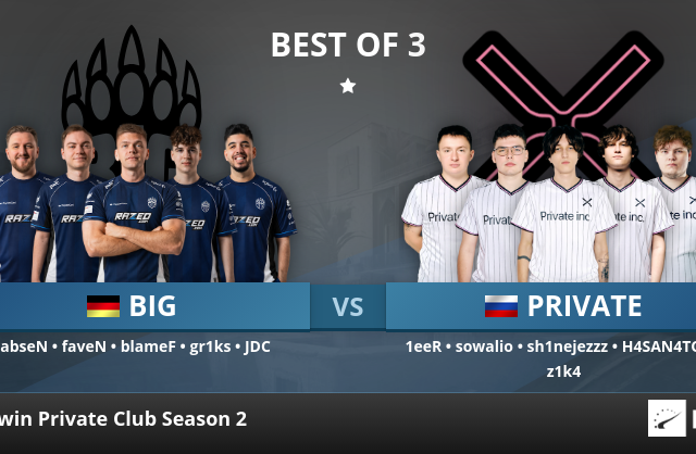 BIG vs. PRIVATE at 1win Private Club Season 2 | HLTV.org