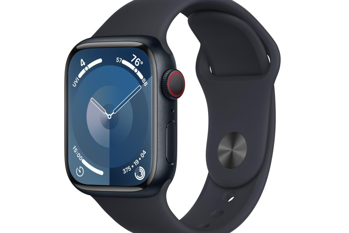 Amazon.com: Apple Watch Series 9 [GPS + Cellular, 41mm] - Midnight Aluminum Case with Midnight Sport Band, M/L (Renewed) : Clothing, Shoes & Jewelry