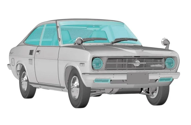 Hasegawa 1/24 Nissan Sunny Coupe (B110) Late Model GX5 (1972) Plastic