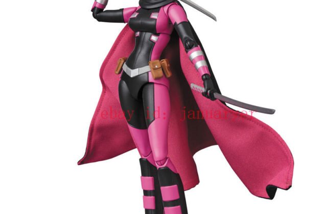 Mafex No.083 Evil Gwenpool 160mm Painted Action Figure, Pink