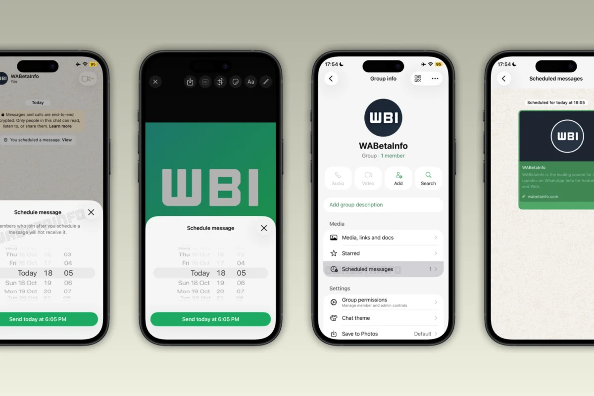 WhatsApp is rolling out scheduled messages on iOS beta | WABetaInfo