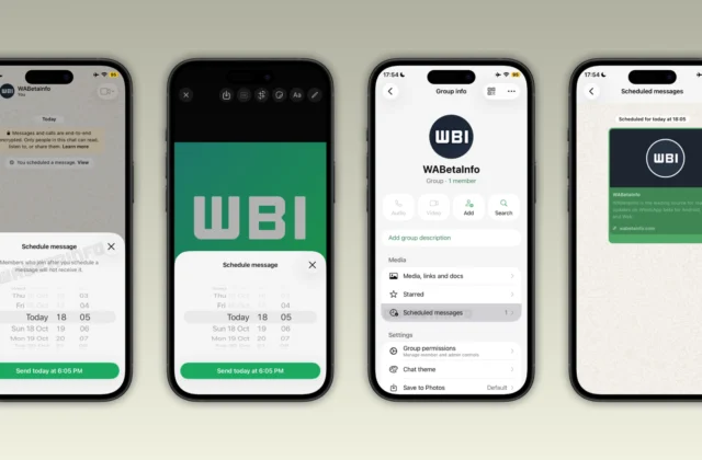 WhatsApp is rolling out scheduled messages on iOS beta | WABetaInfo