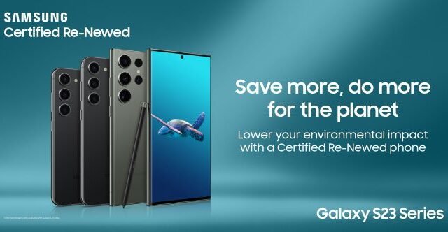 Celebrate Earth Day with Certified Re-Newed Galaxy S23 Series