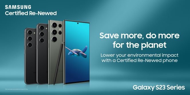 Celebrate Earth Day with Certified Re-Newed Galaxy S23 Series