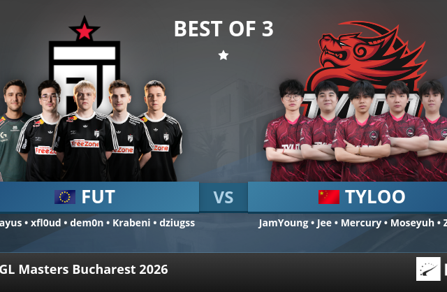 FUT vs. TYLOO at PGL Masters Bucharest 2026 | HLTV.org