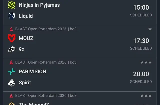 Today's matchups : r/GlobalOffensive
