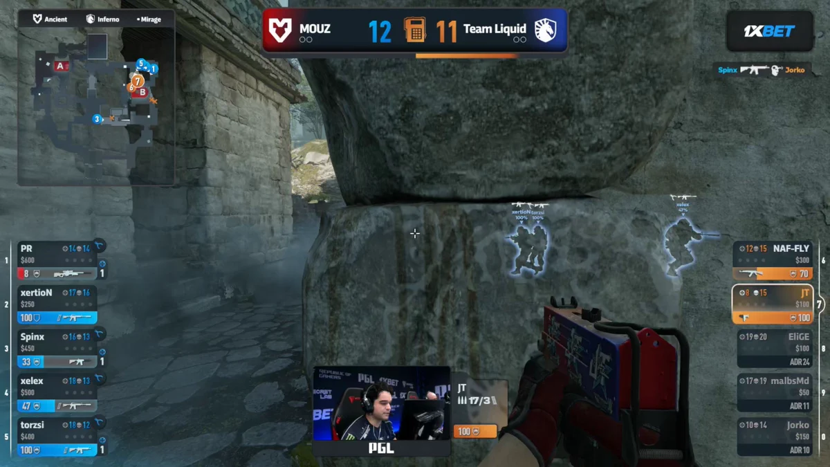 NAF pulled off this VINTAGE ACE clutch to send Ancient to OVERTIME 🥶 , (via @pglesports broadcast)