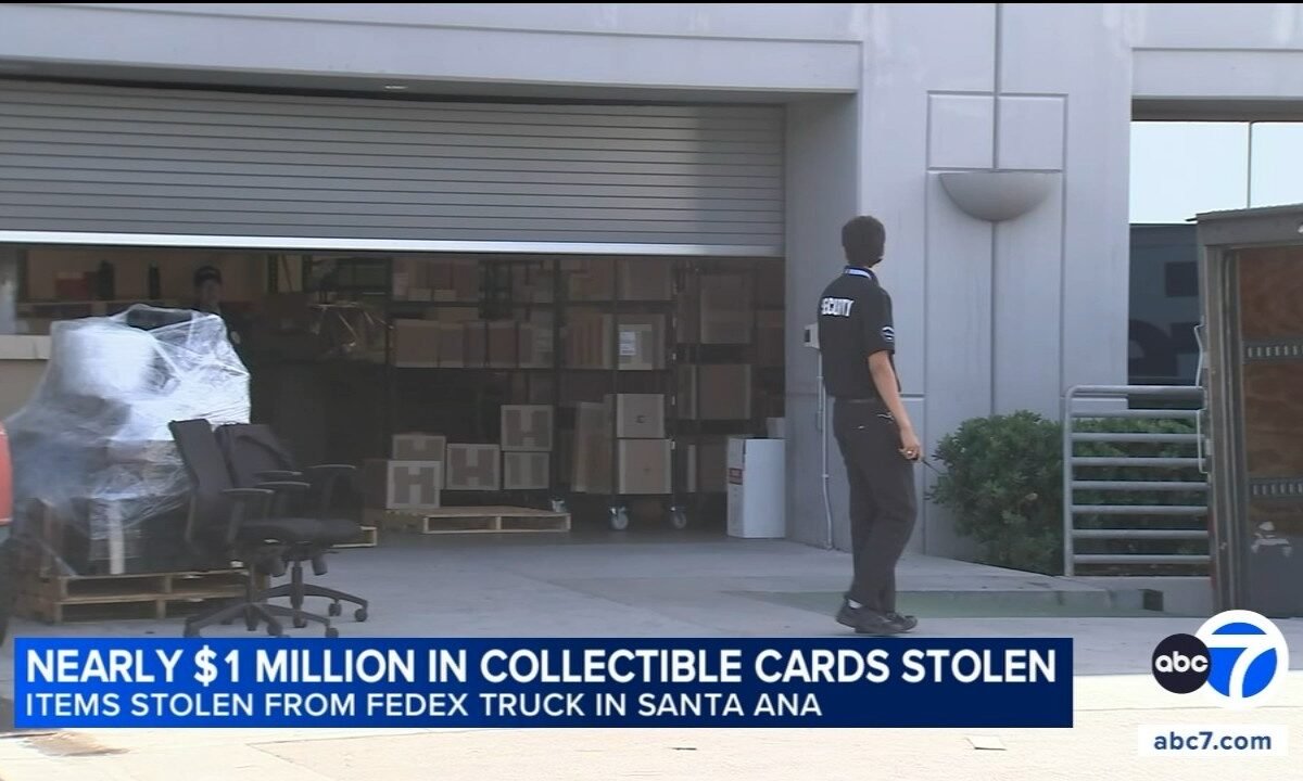 Nearly $1 million worth of rare Pokemon and sports cards stolen from FedEx truck in Orange County heist, police say - ABC7 Los Angeles