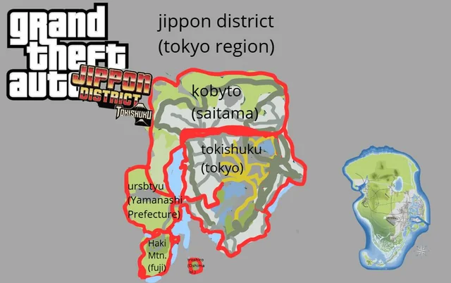 I made a map for gta if it was in Tokyo + comparison w gta 6 map : r/GTA