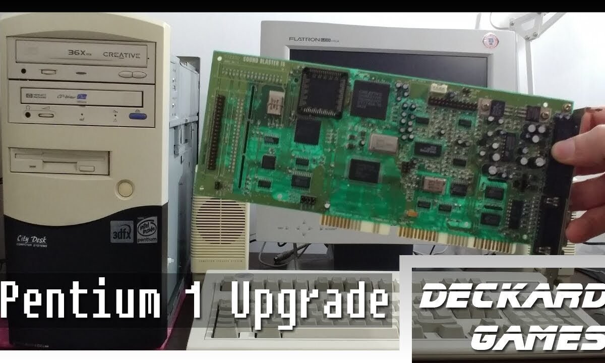Pentium 1 Upgrade! Installing Sound Blaster 16 + CD-Writer