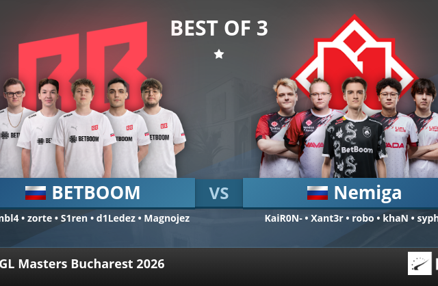 BETBOOM vs. Nemiga at PGL Masters Bucharest 2026 | HLTV.org