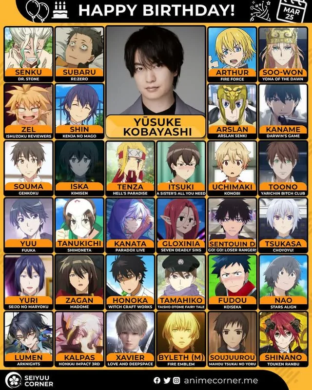 Happy 40th Birthday to Yūsuke Kobayashi! 🎉🎂 : r/KimiSen
