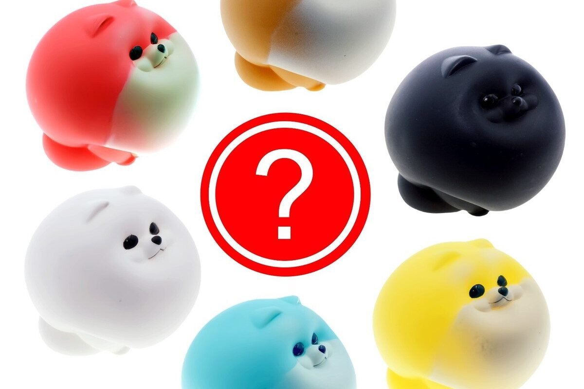 Random Toy Cabin Gashapon Pomeko Soft Vinyl Pomeranian Cute Chubby Dog Figure
