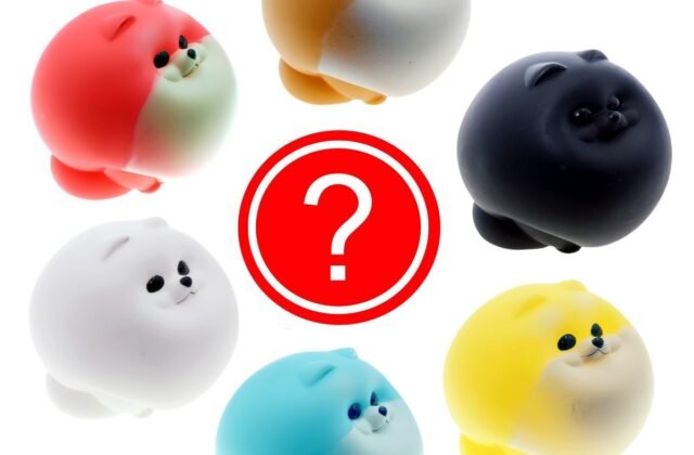 Random Toy Cabin Gashapon Pomeko Soft Vinyl Pomeranian Cute Chubby Dog Figure