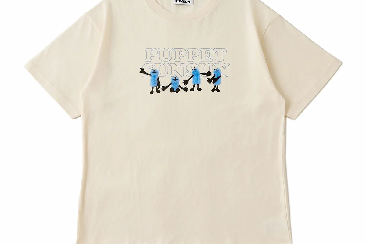 PUPPET SUNSUN COLLECTION Tシャツ 集合プリント（WHITE） – CHOCOLATE ONLINE STORE