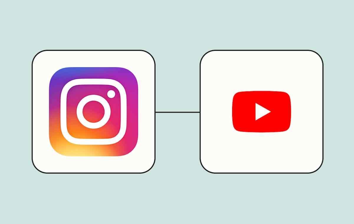 Connect Instagram and YouTube for automated crossposting