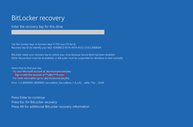 BitLocker preboot recovery screen | Microsoft Learn