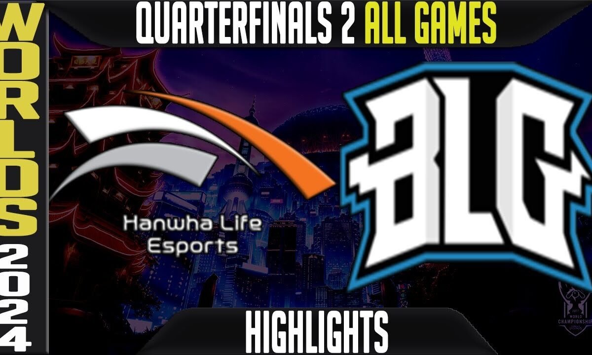 HLE vs BLG Highlights ALL GAMES LoL Worlds 2024 Quarterfinals Hanwha Life Esports vs Bilibili Gaming